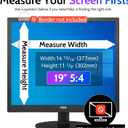 Peslv Computer Privacy Screen 19 Inch for 5:4 Standard Monitor, Removable 19inch Anti Blue Light Glare Shield Monitor Privacy Filter (14 13/16" x 11 7/8")