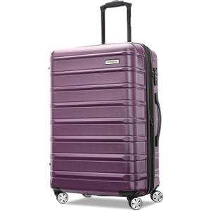 Samsonite Omni 2 Hardside Expandable Luggage with Spinner Wheels, Checked-Medium 24-Inch, Purple