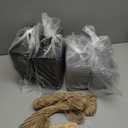 Inbagi 100 Pcs Black Charcuterie Boxes with Clear Lids Cookie Boxes Disposable Cake Containers with Lids Stickers and Ropes Rectangle Cake Box Dessert Containers for Bakery Cookie Sandwich Packaging