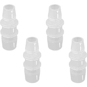 1/2" to 1/4" Hose Barb Reducer Pipe Fittings Adapter Plastic Joint connector Splicer Mender for Aquarium Household Transport Fuel Gas Liquid Air (Pack of 4)