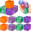 2 x 12 Pack Stress Cube Bulk mini Ice Cube Stress Balls Anxiety Relief Soft Squeeze Sensory Balls for Party Favors Prizes Goodie Bag Stuffers Party