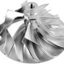 Billet Wick-ed Wheel 2# GT37 WW0360 Compatible with 2003-2004 Fo-rd F250 F350 Super Duty 6.0L Power-stroke Diesel - Wick-ed Wheel 2 Billet Turbo Compressor Wheel