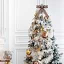 2.5 Inch Brown Velvet Wired Ribbon 10 Yards Black and White Plaid Metallic Crushed Velvet Christmas Ribbon for Gift Wrapping Christmas Tree Decoration Crafts Wreaths (Brown, 2.5"-10 Yard)