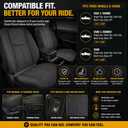 NLQR #69C Gray Driver & Passenger Side Bottom Replacement Cloth Seat Covers & Foam Cushions Compatible with Chevy Silverado GMC Sierra 1500 2500HD 3500HD 2003 2004 2005 2006 2007