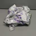 EXQ Home Satin Pillowcase for Hair and Skin - Lavender Printed Silk Pillowcase 2 Pack 20x26 inches - Standard Size Satin Pillow Cases Set of 2 with Envelope Closure