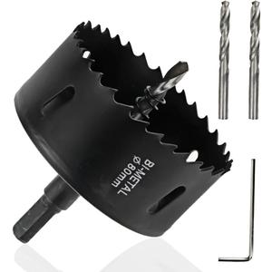 Hole Saw Drilling Cutter Tool for Wood Material 80mm/3.15" Cutting Dia