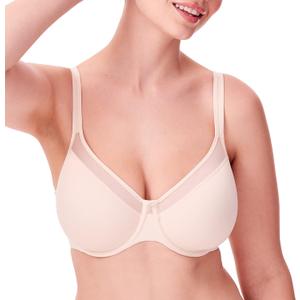Bali Women's Underwire Bra, One Smooth U Ultra Light T-Shirt Bra, Convertible Bra (36C), Light Beige 