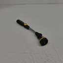 Melnor 65173AMZ RelaxGrip 8 Pattern 16" Pivoting Wand Bundle, Metal, Black, Yellow