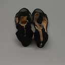 Women Wedge Sandals Sparkly Rhinestone Open Toe Fashion Dressy Sandals Evening Wedding Prom Shoes (7, Black)