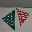 Realeaf Christmas Dog Bandanas 2 Pack, Christmas Tree and Santa Claus Dog Scarf for Boy and Girl, Premium Durable Fabric, Holiday Bandana for Small Medium Large and Extra Large Dogs (Small)