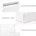 White Shipping Boxes Medium 10x8x2 Inches, 40 Pack Corrugated Cardboard Mailer Boxes for Packaging Small Business Mailing Gift