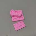 Candy Lollipop Molds 3Pcs, Candy Shape Cake Decorating Silicone Molds for DIY Chocolate Mousse Cookie Butter Gum Cupcake Topper Flower Paste Epoxy Clay Plaster Candle Soap