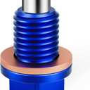 JFG RACING Dirt Bike M10x1.25 Magnetic Oil Drain Plug Bolt,CNC Aluminum Motorcycle Screws for YZ125 05-24/YZ125X 20-22/DRZ400S 00-09 11-23/DRZ400SM 05-09 13-23/YFZ450R 09-25 Blue