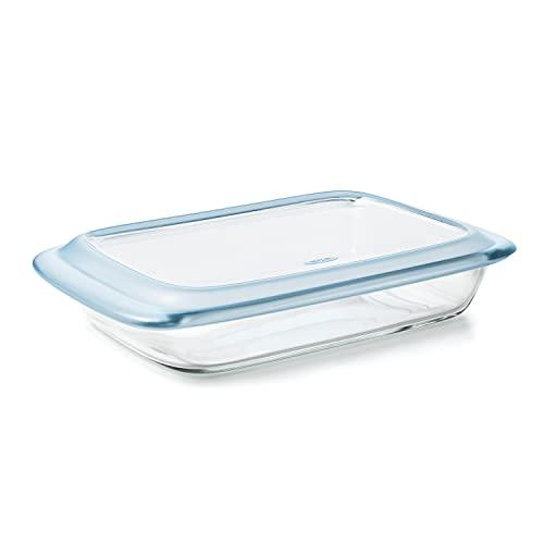 OXO Good Grips Freezer-to-Oven Safe 3 Qt Glass Baking Dish with Lid, 9 x 13