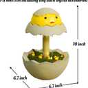 Tabletop Water Fountain for Kids Egg and Chick Themed Raindrop Indoor Fountain Children Humidifier for Desk Water Fountain Diffuser for Relaxation Humidification Meditation(Egg)