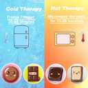 2 x Small Ice Pack, Boo Boo Ice Pack for Kids, Multiple Color Ice Packs, Reusable Instant Cooling Relieves Pain (Chocolate)