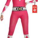 Morphsuits Pink Power Ranger Costume Adult Women - Superhero Outfit for Women - Womens Halloween Costumes (Large)