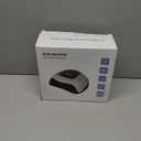 200W UV LED Nail Lamp with 42 LED Beads and 4 Time Settings,Gel Cure Lamp,Auto Sensor,Professional curing light for nails(red light)