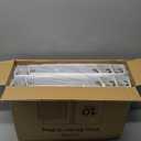 SUNEE 3 Ring Binders 1.5 Inch 10 Pack, Clear View Binders Three Ring PVC-Free (Fit 8.5x11 Inches) for School or Office Supplies, White