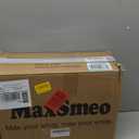 MaxSmeo Night Stand Set 2, Mid Century Modern Side Table Bedroom with Storage, Small End Bedside Table Set of 2 with Solid Wood Legs for Living Room, Office Small Spaces (Rustic Brown)