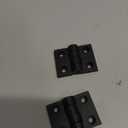 LDEXIN 2pcs 50mmx70mm Black Plastic Cabinet Door Hinge, Black Nylon Door Hinges