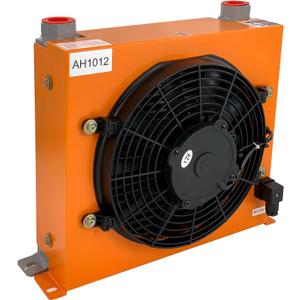 AH1012T-CA Hydraulic Oil Cooler 120W 12VDC 100L/min Air Cooled Oil Radiator
