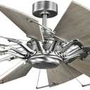 Progress Lighting P250000-081 Springer Ceiling Fans, 60 in, Nickel