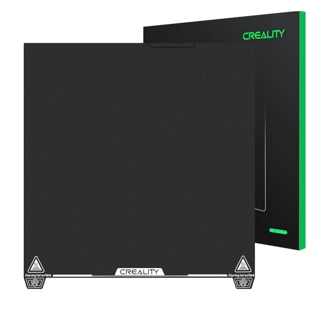 Creality K2 Plus Build Plate Epoxy Resin Coating 370x370mm Spring Steel Magnetic K2 Plus Smooth Build Plate EP Bed Plate for Creality K2 Plus