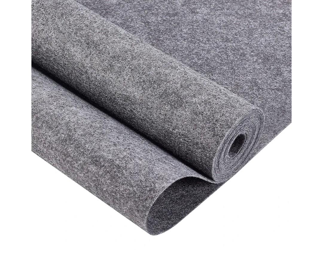 BENECREAT 118x15.75 Inch Dark Gray Felt Fabric Sheet Nonwoven Felt Roll Padding Felt Fabric for Cushion, DIY Craft, Patchwork Sewing, 0.9mm Thick