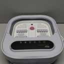 ALLJOY Foot Spa Bath Massager with Heat, Collapsible Foot Massager Spa Soaking Tub with Bubbles, Pumice Stone, Timer, 6 Shiatsu Massage Rollers Pedicure FootSpa for Relaxation, Gifts for Dad, Mom