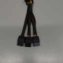 16Pin GPU Cable to 3X 8 Pin Pcie Extension - 16AWG PCIE 5.0 12VHPWR 600W 90 Degree Right Angle 16 Pin 12+4Pin Supply Adapter for RTX 4090 4080 3090TI 4070Ti Graphics Card (Type A)