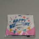 27 Pcs Dark Blue Birthday Decorations, 3D Foil Dark Blue Happy Birthday Balloon Banner, Pentagram Heart Foil Balloons Confetti Balloons Kit For Boys Girls Birthday Party Supplies