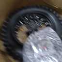 3.00-10 80/100-10 Dirt Bike Rear Rim Wheel Tire With 12mm Bearing 190mm Brake Disc And 420 41T Rear Chain Sprocket For 50/70/90/110/125cc SSR 110 CRF XR Apollo Pit Kayo Bike Mini Motorcycle