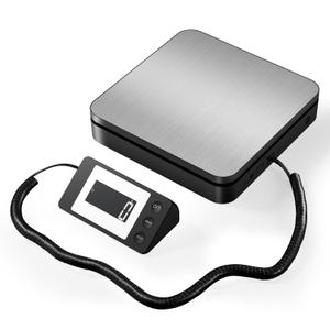 Shipping Scale with Ac Adapter 110lbs/0.1ozHighly Accurate Postal Scale with Hold/Tare/Split displayLCD Display, Digital Postage Scale for Packages/Luggage/pet