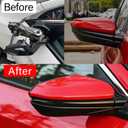 Moonlinks Compatible with 2016-2021 Honda Civic Passenger Side Mirror Cover Replacement,Red Mirror Cap for 10th Gen Civic,2019-2022 Insight,Right Side(1PC)