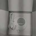 Blufree Floating Pool Speaker w/Colorful Lights, Portable Wireless Pool Speaker Bluetooth Waterproof IP68, Built-in Mic & Crystal Clear Sound Floating Hot Tub Speakers for Pools Party Outdoor (White)