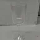 Ciaell 12 PCS Plastic Ribbed Wine Glasses - 10 OZ Plastic Square Wine Glasses with Stem - Disposable Champagne Cups for Parties & Weddings & Party (Clear)