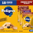 Pedigree Choice Cuts in Gravy Adult Soft Wet Dog Food 18-Count Variety Pack, 3.5 oz. Pouches