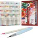 72 Pack Watercolor Markers, Dual Tip Water Brush Pens with 3 Free Water Blending Brushes, Water Based Art Markers for Adult Coloring, Calligraphy, Sketching, Bullet Journaling Drawing