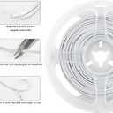 10Pcs 2 Pin 8mm LED Connectors and 32.8FT 2pin 22AWG Extension Cable Strip to Wire Solderless LED Strip Tape Lights Connectors for 3528 2835 Waterproof or Non-Waterproof Single Color LED Strip Lights