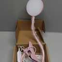 Desk Lamp Clip on Light 8W 66 LED Reading Light for Bed, 5 Colors 10 Dimming Levels, Eye Caring Metal Reading Lamp, Clip lamp for Bed Headboard Home Office (Pink)