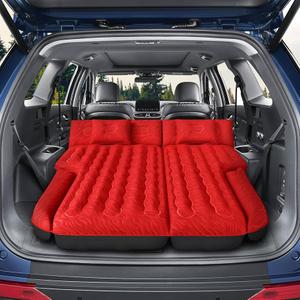 DikaSun Inflatable SUV Air Mattress Bed Car Mattress for SUV, Double-Sided Flocking Travel Camping Bed Car Air Mattress, Car Sleeping Mattress Bed for Universal SUV with Car Air Pump 2 Pillows