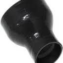 Automotive Silicone Tubing, ID 2" to 4" (51mm-102mm) Straight Reducer, 3.94"(100mm) Leg Length, 4-Ply High Performance Coupler Universal Silicone Hose (Black)