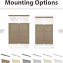 DEZ FURNISHINGS Cordless 1.5" Light Filtering Top Down Bottom Up Cellular Shade, 35" W x 72" H, Latte