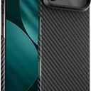 Mous for iPhone Air Case Slim, Compatible with MagSafe - Super Thin - Magnetic Phone Cover Compatible with iPhone 17 Air, Carbon Fibre, Black