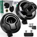 LATCH.IT 2-Pack RV & Boat Hatch Latches Black | Fits 2 Diameter & up to 0.5 Thickness Doors | Flush Mount RV Slam Latch & Boat Latch | Latches for Marine, Trailers, Camper, DIYers & Home Use!