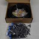 HIRALIY 100ft Drip Irrigation Kit Plant Watering System 8x5mm Blank Distribution Tubing DIY Automatic Irrigation Equipment Set for Garden Greenhouse Flower Bed Patio Lawn (98.4 ft)