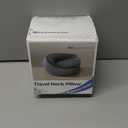 Advanced Memory Foam Neck Travel Pillow, Neck Pillow Airplane with Eye Mask & Ear Plugs, Designed for The Comfort of Travel & Office, Travel Pillow for Plane, Car, Home, Work, Dark Grey