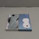 Cordless Heated Eye Mask for Dry Eyes Relief, with 3 Heat Settings, Washable Eye Cover, Warm Heating Pad for Stye Eye Treatment & Travel Use (Navy Blue)