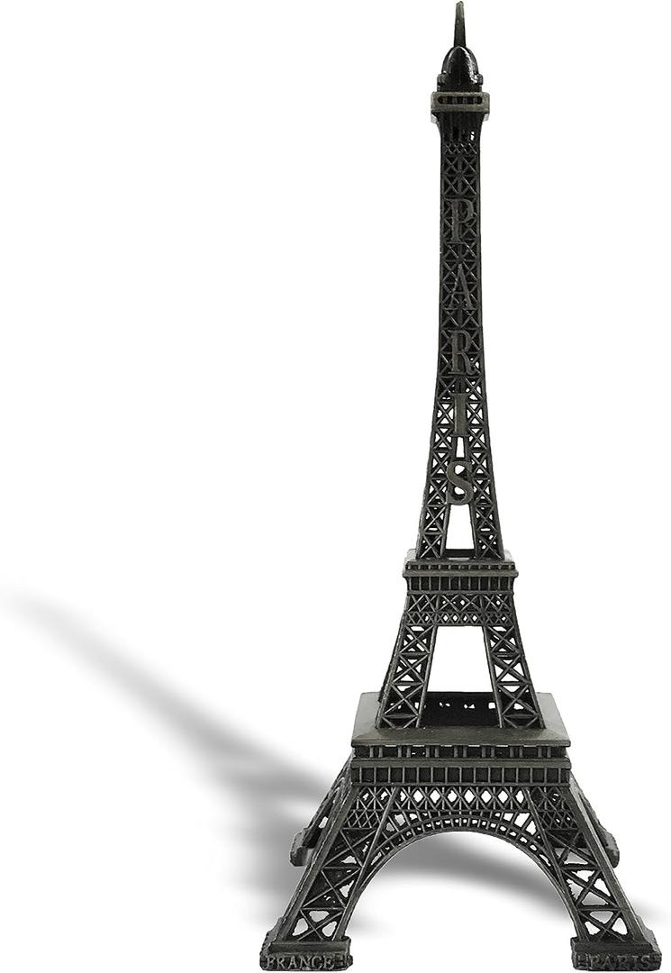 allgala 10" Eiffel Tower Statue Decor Alloy Metal, Black